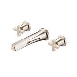 Flusso 240.2450PN Two Handle Wall Mounted Tub Filler - Polished Nickel