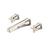 Flusso Two Handle Wall Mounted Tub Filler - Polished Nickel - 240.2450PN