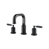 Flusso Three Hole 8" Widespread Two Handle Bathroom Faucet - Matte Black - 250.2000MB