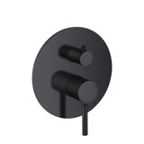 Flusso UF.2102MB Tub / Shower Trim With Pressure Balance Valve - 2-Output - Matte Black