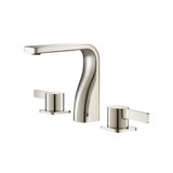 Flusso Three Hole 8" Widespread Two Handle Bathroom Faucet - Polished Nickel - 260.2001PN