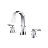 Flusso Three Hole 8" Widespread Two Handle Bathroom Faucet - Chrome - 230.2000CP