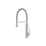 Flusso K.1260MB Glatt - Semi-Professional Dual Spray Stainless Steel Kitchen Faucet With Pull Out - Matte Black