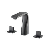 Flusso Three Hole 8" Widespread Two Handle Bathroom Faucet - Matte Black - 260.2000MB