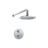 Flusso 250.7000MB Single Output Shower Faucet Set With Shower Head And Arm - Matte Black
