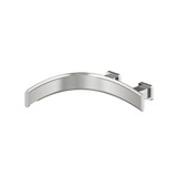 Flusso Wall Mount Touchless Faucet With Electronic Sensor Box - Left Facing Curvature - Brushed Nickel - CU.2300LEBN