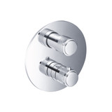 Flusso 3/4" Thermostatic Valve & Trim - 3 Output - Chrome - 250.4301CP