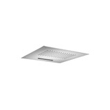 Flusso CSS.15SCP 15" Stainless Steel Flush Mount Rainhead With Cascade Watefall - Chrome