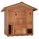 Golden Designs "Vorarlberg" 5 Person Traditional Outdoor Sauna -  Canadian Hemlock - GDI-8105-01