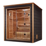 Golden Designs Drammen 3 Person Outdoor Traditional Sauna (GDI-8203-01) - Canadian Red Cedar Interior
