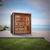 Golden Designs Drammen 3 Person Outdoor Traditional Sauna (GDI-8203-01) - Canadian Red Cedar Interior
