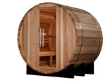 Golden Designs "St. Moritz" 2 Person Barrel Traditional Sauna -  Pacific Cedar - GDI-B002-01