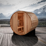Golden Designs "St. Moritz" 2 Person Barrel Traditional Sauna -  Pacific Cedar - GDI-B002-01