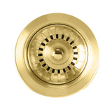 Whitehaus WHNPL35-B Noah Plus 3 1/2" Stainless Steel Basket Strainer - Brass