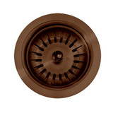Whitehaus WHNPL35-CO Noah Plus 3 1/2" Stainless Steel Basket Strainer - Copper