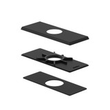 Gerber DA607568BS Cover Plate Assembly (Square) for 4" Centerset Lavatory Faucet - Satin Black