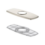 Gerber Soft Square Cover Plate Assembly for 4" Centerplate Lavatory Faucet - Brushed Nickel - DA667B57BN