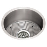 ELKAY  ELUH12FBDBG Lustertone Classic Stainless Steel 14-3/8" x 14-3/8" x 6", Single Bowl Undermount Sink Kit