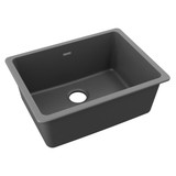 Elkay Quartz Classic 24-5/8" x 18-1/2" x 9-1/2", Single Bowl Undermount Sink, Dusk - Gray - ELGU2522GY0