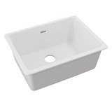 Elkay Quartz Classic 24-5/8" x 18-1/2" x 9-1/2", Single Bowl Undermount Sink,  White - ELGU2522WH0