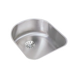 Elkay Lustertone Classic Stainless Steel 18-1/2" x 20" x 7-1/2", Single Bowl Undermount Sink with Perfect Drain - ELUH1716PD