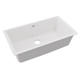 Elkay Quartz Classic 33" x 18-7/16" x 9-7/16", Single Bowl Undermount Sink, White - ELGRU13322WH0