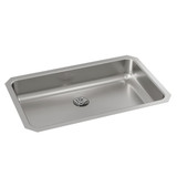 Elkay Lustertone Classic Stainless Steel, 30-1/2" x 18-1/2" x 5-3/8", Single Bowl Undermount ADA Sink w/Perfect Drain - ELUHAD281655PD