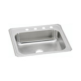 Elkay Celebrity Stainless Steel 25" x 21-1/4" x 6-7/8", 4-Hole Single Bowl Drop-in Sink - CR25214