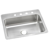 Elkay Dayton Stainless Steel 27" x 22" x 8", 4-Hole Single Bowl Undermount or Drop-in Sink - DSESR127224