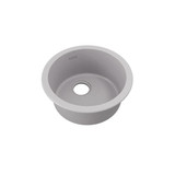 Elkay Quartz Classic 18-1/8" x 18-1/8" x 7-1/2", Single Bowl Undermount or Drop-in Bar Sink, Greystone - ELG16FBGS0