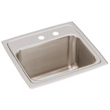 ELKAY  DLR171610MR2 Lustertone Classic Stainless Steel 17" x 16" x 10-1/8", MR2-Hole Single Bowl Drop-in Sink