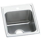 Elkay Lustertone Classic Stainless Steel 17" x 20" x 10-1/8", 1-Hole Single Bowl Drop-in Sink - DLR1720101