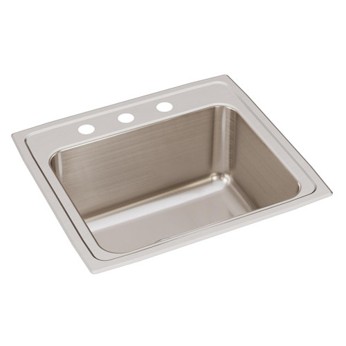 ELKAY  DLR2219103 Lustertone Classic Stainless Steel 22" x 19-1/2" x 10-1/8", 3-Hole Single Bowl Drop-in Sink