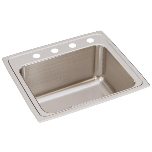 ELKAY  DLR2219104 Lustertone Classic Stainless Steel 22" x 19-1/2" x 10-1/8", 4-Hole Single Bowl Drop-in Sink