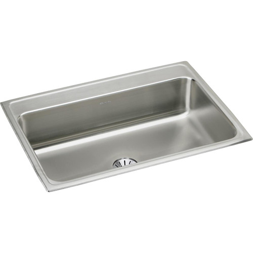 Elkay Lustertone Classic Stainless Steel 31" x 22" x 7-5/8", Single Bowl Drop-in Sink with Perfect Drain - LR3122PD0