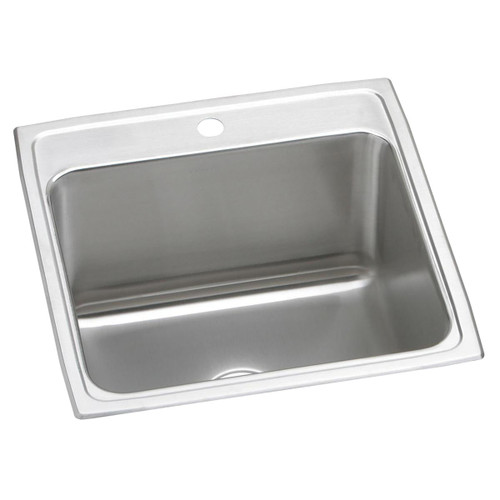 ELKAY  DLR2222121 Lustertone Classic Stainless Steel 22" x 22" x 12-1/8", 1-Hole Single Bowl Drop-in Sink