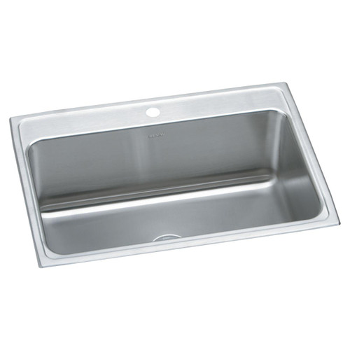 Elkay Lustertone Classic Stainless Steel 31" x 22" x 11-5/8", 1-Hole Single Bowl Drop-in Sink - DLR3122121