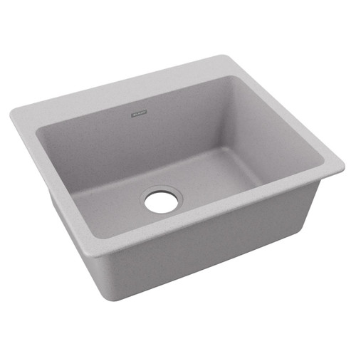 Elkay Quartz Classic 25" x 22" x 9-1/2", Single Bowl Drop-in Sink, Greystone - ELG2522GS0