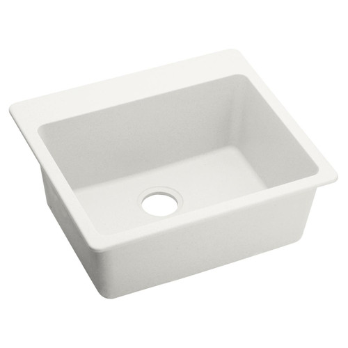 Elkay Quartz Luxe 25" x 22" x 9-1/2", Single Bowl Drop-in Sink, Ricotta - ELX2522RT0
