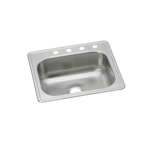 ELKAY  DSEW10125223 Dayton Stainless Steel 25" x 22" x 8-1/16", 3-Hole Single Bowl Drop-in Sink (10 Pack)