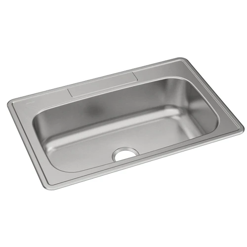 Elkay Dayton Stainless Steel 33" x 22" x 8-1/16", 0-Hole Single Bowl Drop-in Sink - DSE133220