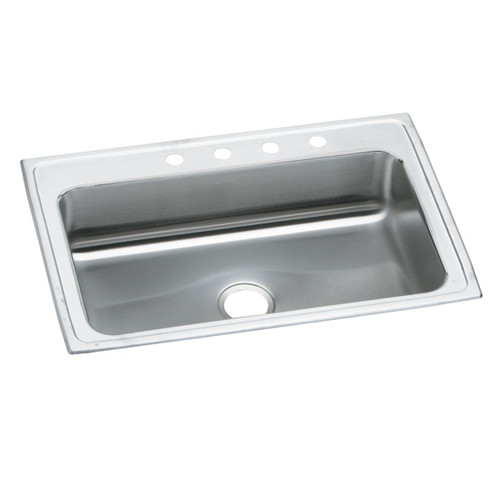 Elkay Celebrity Stainless Steel 33" x 22" x 7-1/4", 2-Hole Single Bowl Drop-in Sink - PSRS33222