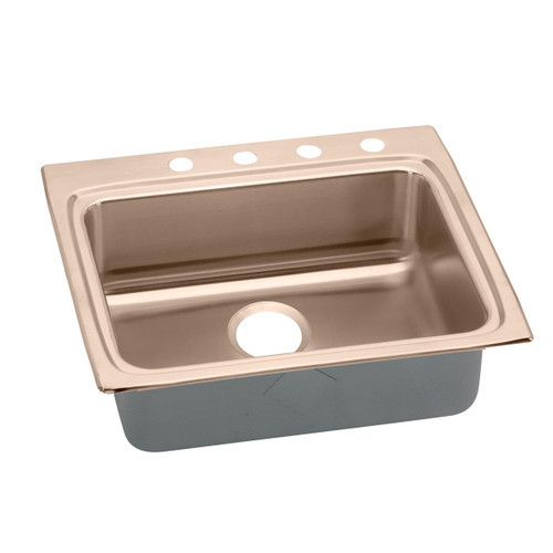 ELKAY  LRAD2522450-CU Antimicrobial Copper 25 x 22 x 4.5 Single Bowl Drop-in ADA Sink