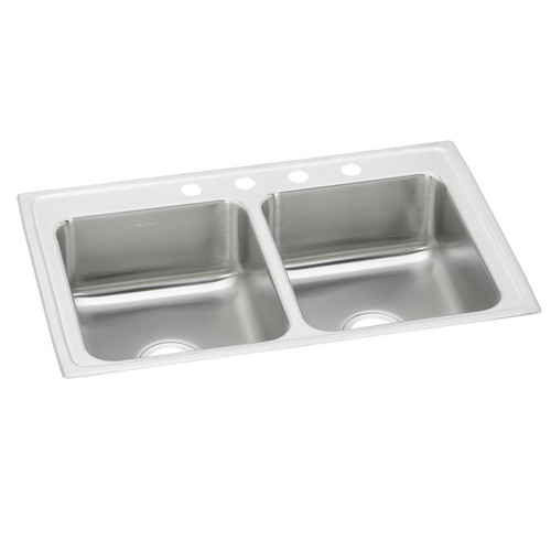 ELKAY  PSR43222 Celebrity Stainless Steel 43" x 22" x 7-1/8", 2-Hole Equal Double Bowl Drop-in Sink