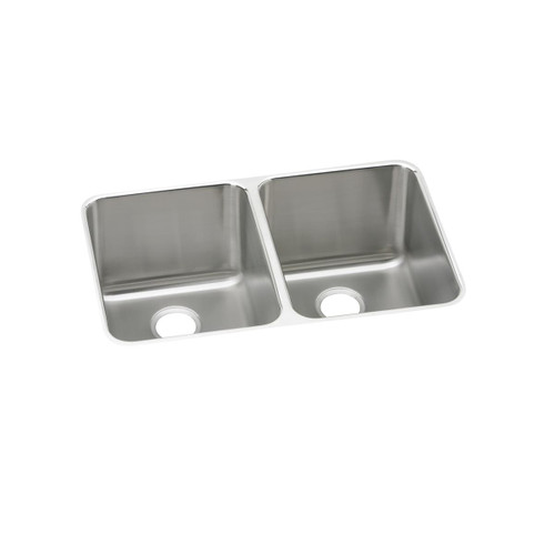 ELKAY  ELUH3220 Lustertone Classic Stainless Steel 31-1/4" x 20" x 7-7/8", Equal Double Bowl Undermount Sink