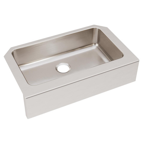 Elkay Lustertone Classic Stainless Steel 33" x 20-1/2" x 8", Single Bowl Farmhouse Sink - ELUHFS2816