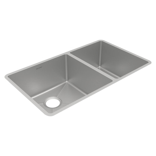 Elkay Crosstown 18 Gauge Stainless Steel 31-1/2" x 18-1/2" x 9", 60/40 Double Bowl Undermount Sink - ECTRU32179RT