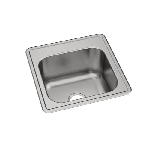 Elkay Celebrity Stainless Steel 20" x 20" x 10-1/8", 0-Hole Single Bowl Drop-in Laundry Sink - ESE2020100