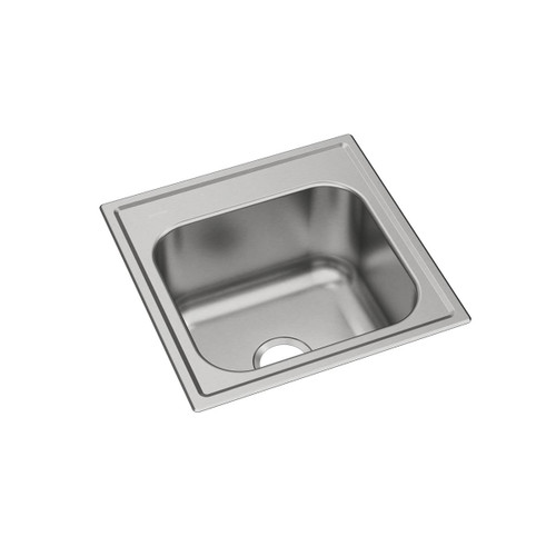 ELKAY  DPC12020100 Dayton Stainless Steel 20" x 20" x 10-1/8", 0-Hole Single Bowl Drop-in Laundry Sink