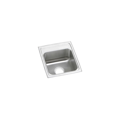 Elkay Celebrity Stainless Steel 15" x 17-1/2" x 7-1/8", Single Bowl Drop-in Bar Sink - PSR15170